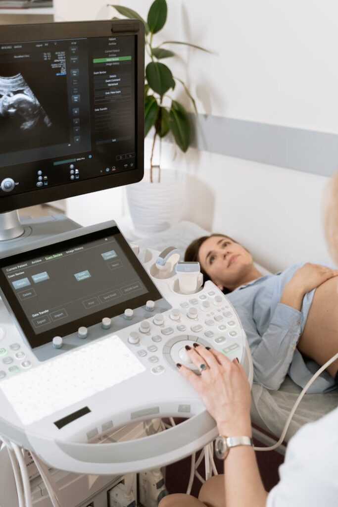 Photo Of OB-GYN Doing A Test